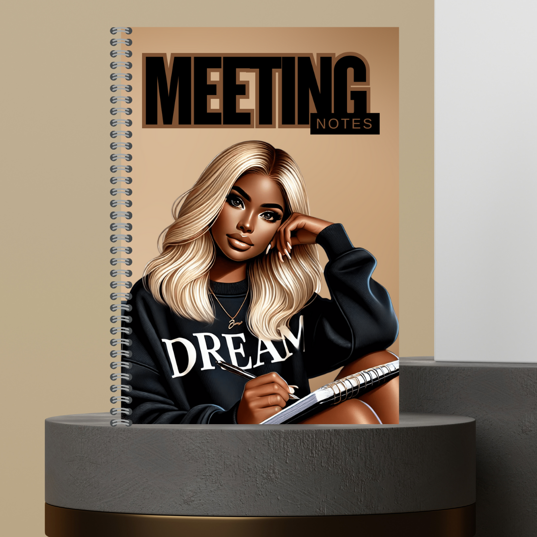 Made to Order Meeting Notes & To-Do/Tasks Journal - Customizable Writing Experience for Effective Planning and Organizing