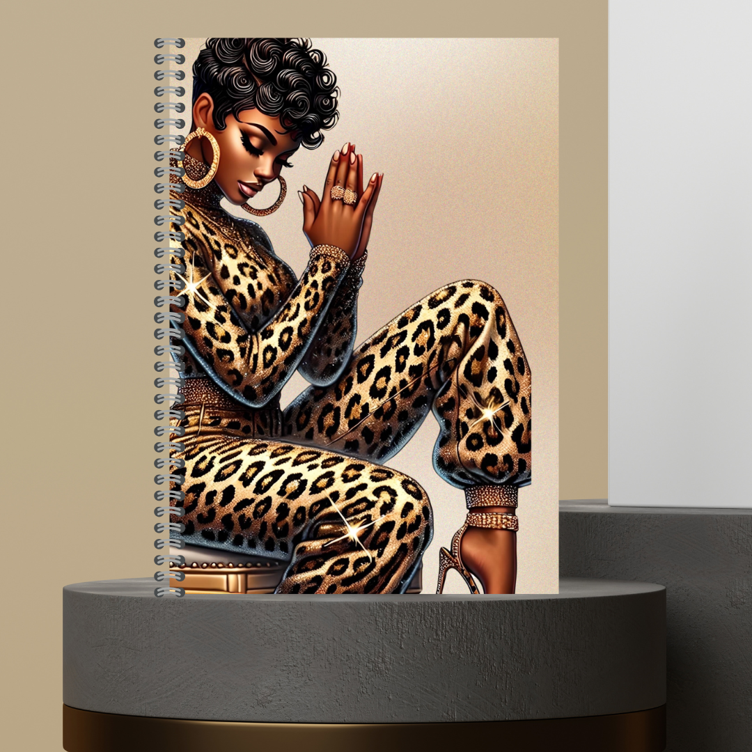 Camo Girl Lined Paper Journal Hard Cover Matte Finish