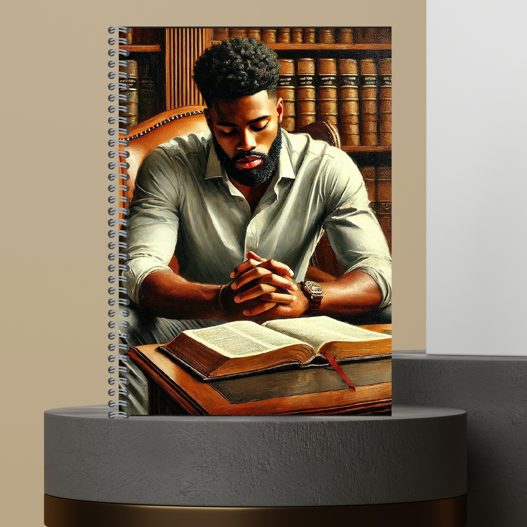 Men That Pray 2025 Journal - Matte Hard Cover with Lined Paper, 120 Pages, Spiral Binding, Perfect for Spiritual Practices & Prayer Reflections