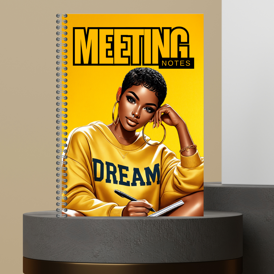 Made to Order Meeting Notes & To-Do/Tasks Journal - Customizable Writing Experience for Effective Planning and Organizing