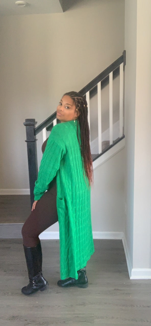 Mocha's Everyday Cardigan (Green)