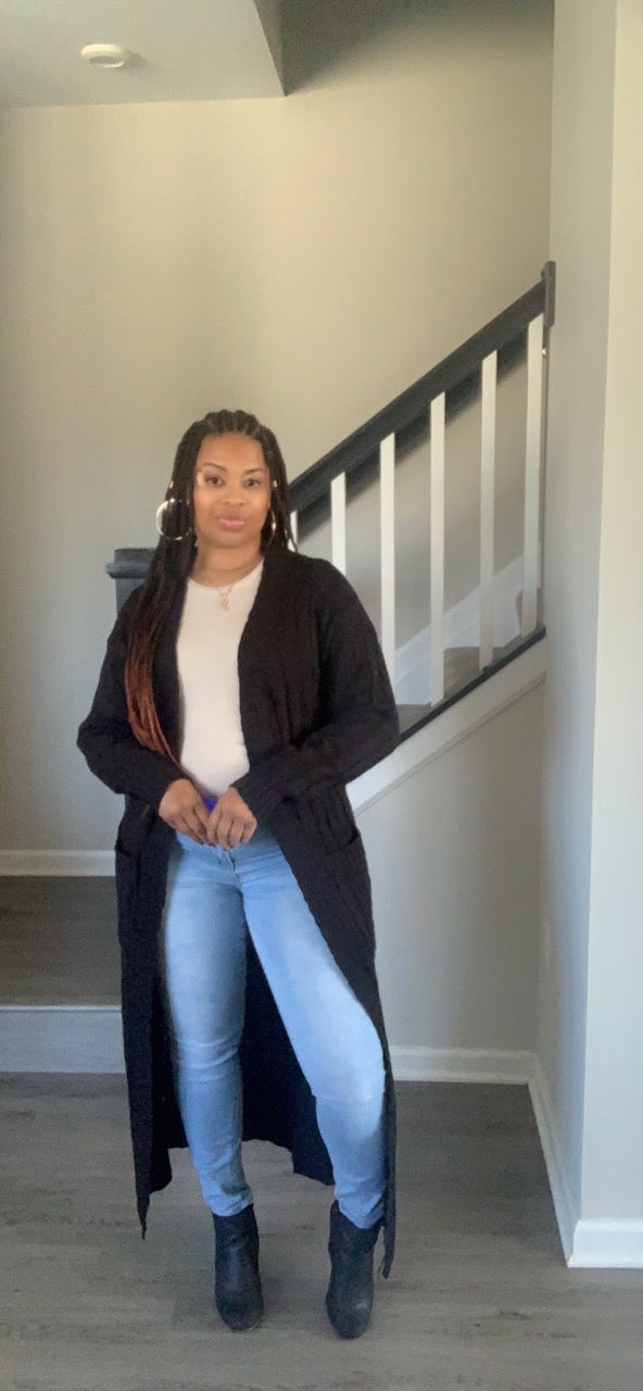 Mocha's Everyday Cardigan (Black)