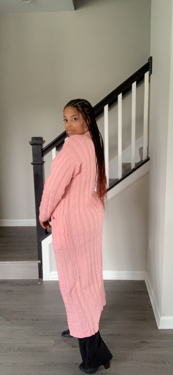 Mocha's Everyday Cardigan (Lite Pink)