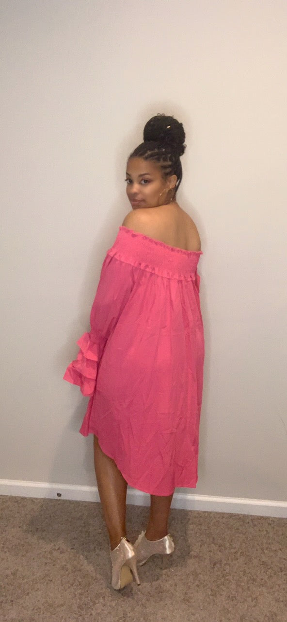 The Bella Doll Dress (Rose Red)