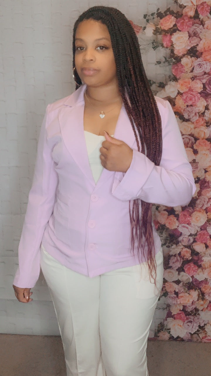 Purple Business Baddie Blazer