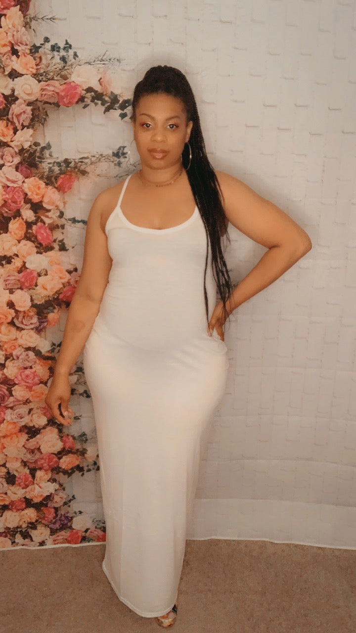 Rylee Maxi Dress (White)