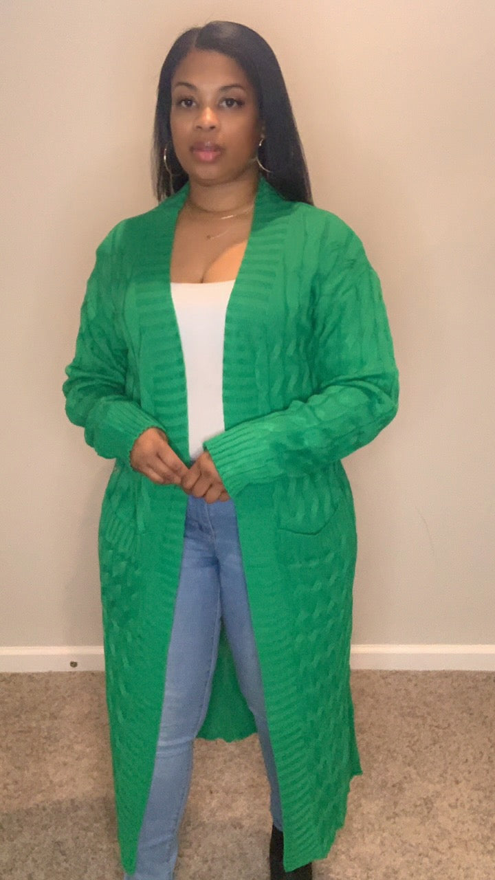 Mocha's Everyday Cardigan (Green)