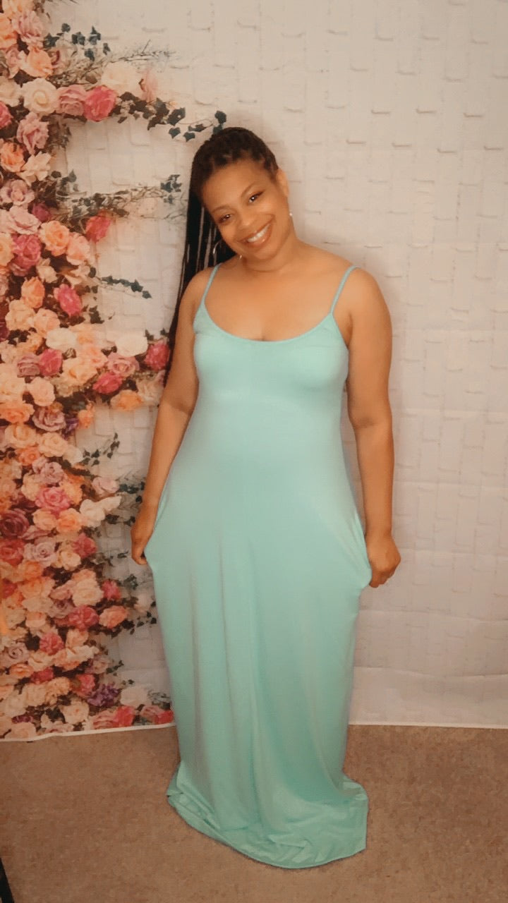 The Ivy (Cyan) Dress