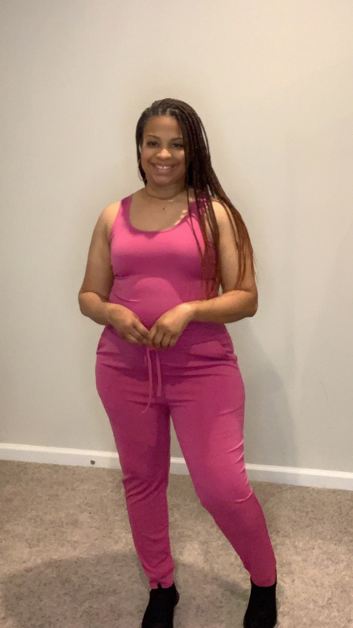 The Kyla Jogger Set (Rose Red)