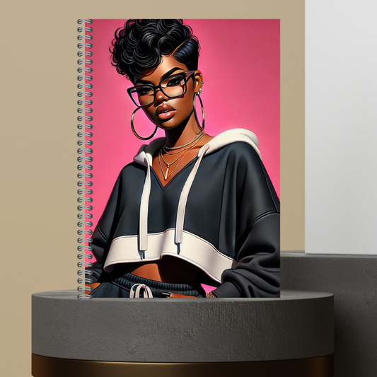 Made to Order Glasses Girlies Character Journal with Lined Paper - Customizable Design, Ideal for Writing and Personalization
