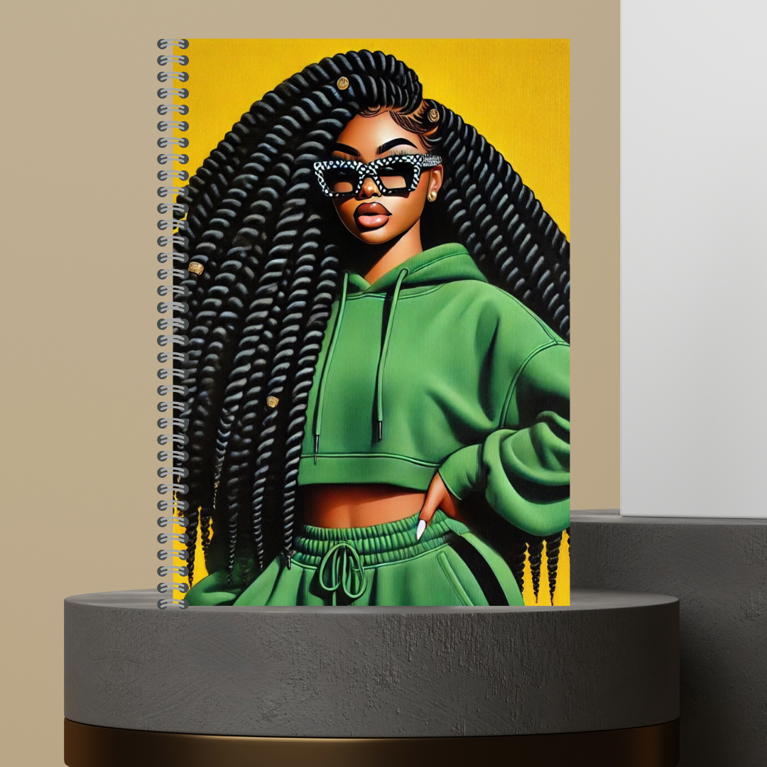 Made to Order Glasses Girlies Character Journal with Lined Paper - Customizable Design, Ideal for Writing and Personalization