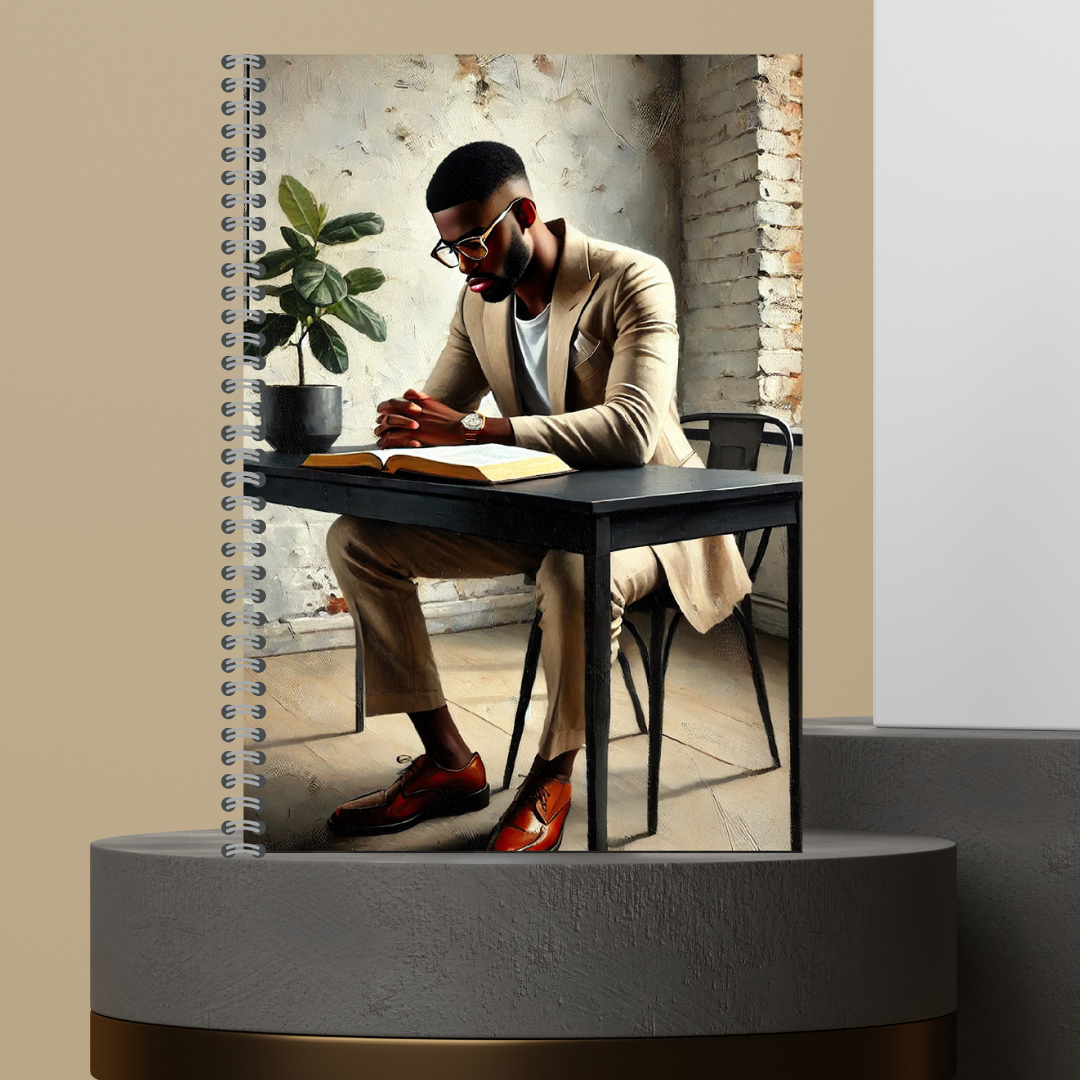 Men That Pray 2025 Journal - Matte Hard Cover with Lined Paper, 120 Pages, Spiral Binding, Perfect for Spiritual Practices & Prayer Reflections