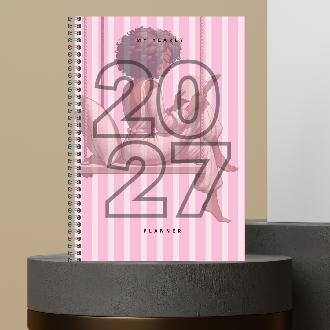 [Made to Order] My 2027 Yearly Planner | Weekly & Monthly Planner | Undated | Goal & Productivity Planner | Hardcover Wired Planner