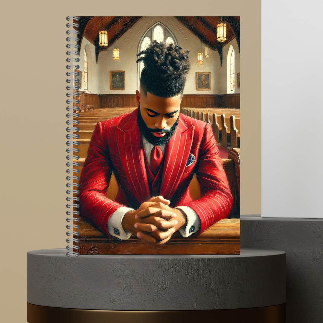 Men That Pray 2025 Journal - Matte Hard Cover with Lined Paper, 120 Pages, Spiral Binding, Perfect for Spiritual Practices & Prayer Reflections