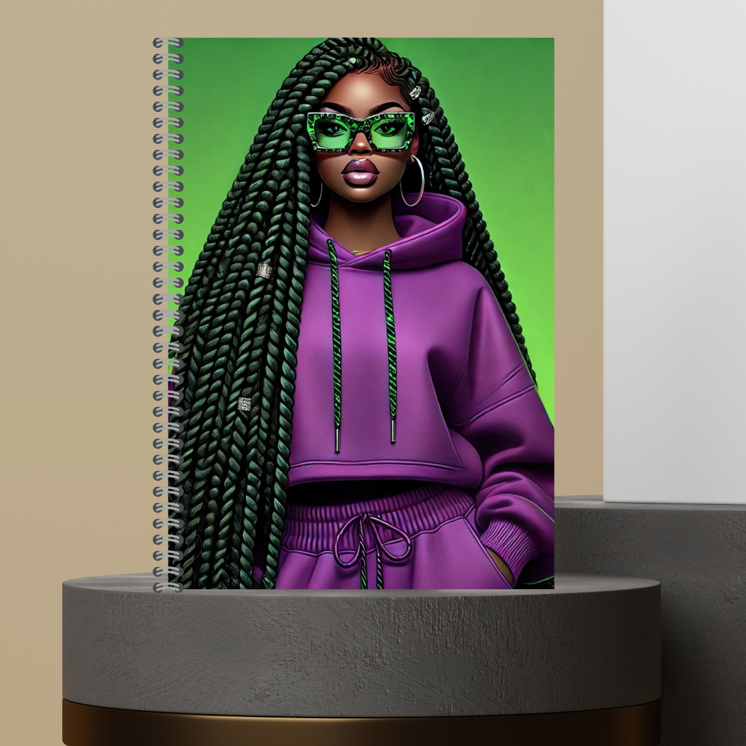 Made to Order Glasses Girlies Character Journal with Lined Paper - Customizable Design, Ideal for Writing and Personalization