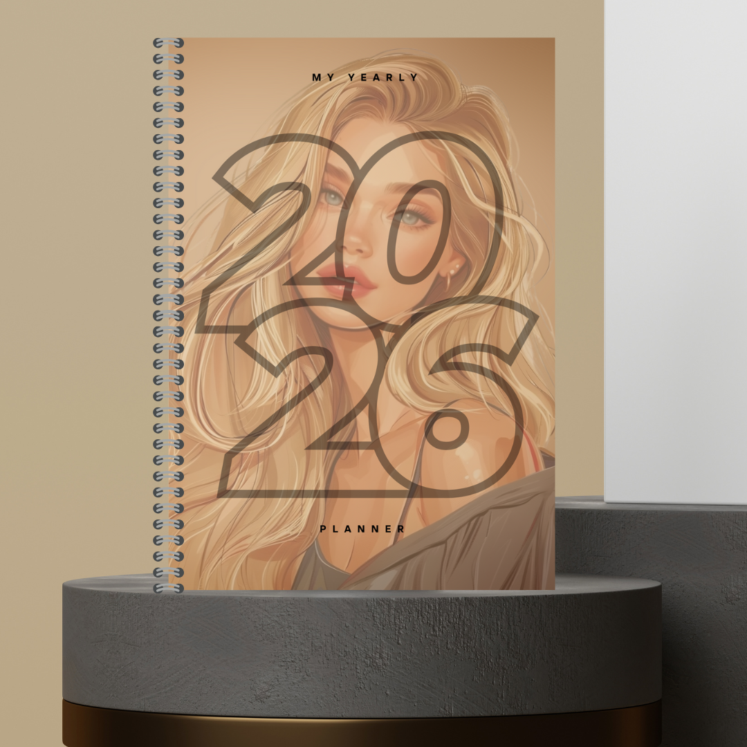 [Made to Order] 2026 Yearly Planner with Monthly Overview + Weekly Planner +Bill Tracker + Budget Planner and Notes Matte Finish Hard Cover