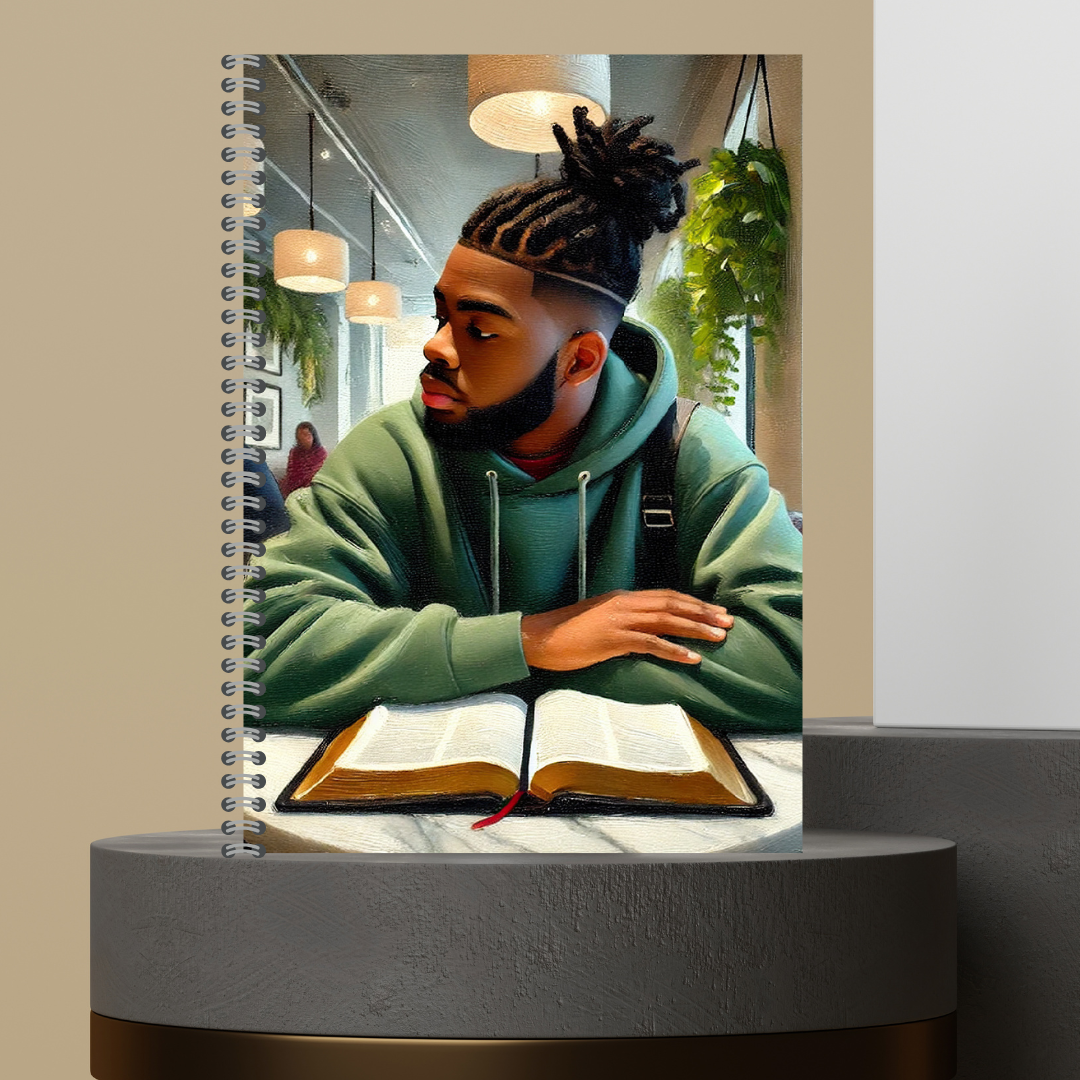 Men That Pray 2025 Journal - Matte Hard Cover with Lined Paper, 120 Pages, Spiral Binding, Perfect for Spiritual Practices & Prayer Reflections