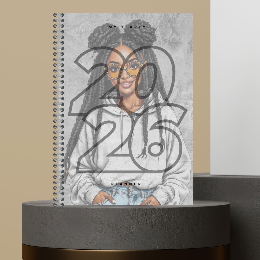 [Made to Order] 2026 Yearly Planner with Monthly Overview + Weekly Planner +Bill Tracker + Budget Planner and Notes Matte Finish Hard Cover
