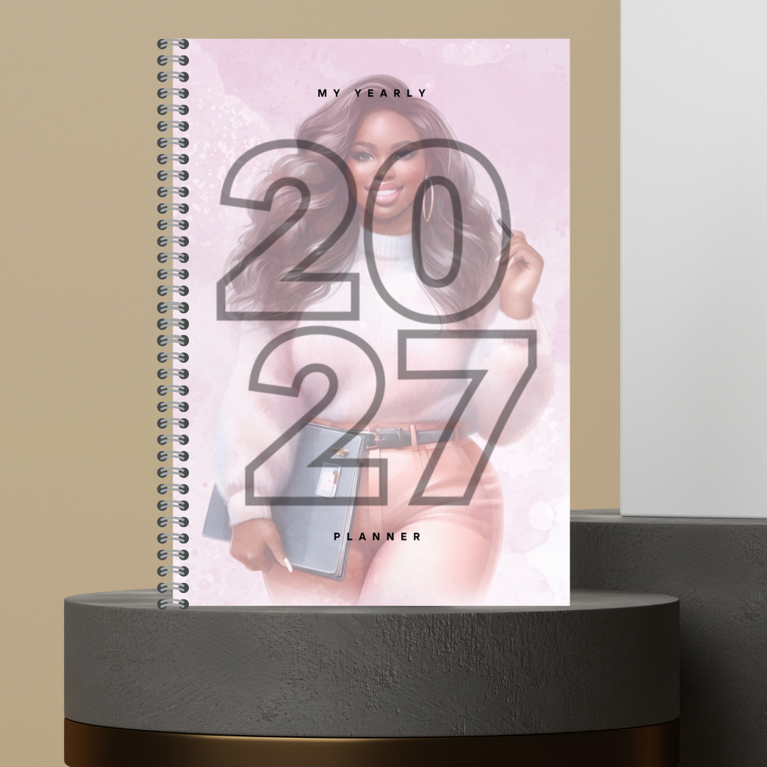 [Made to Order] My 2027 Yearly Planner | Weekly & Monthly Planner | Undated | Goal & Productivity Planner | Hardcover Wired Planner