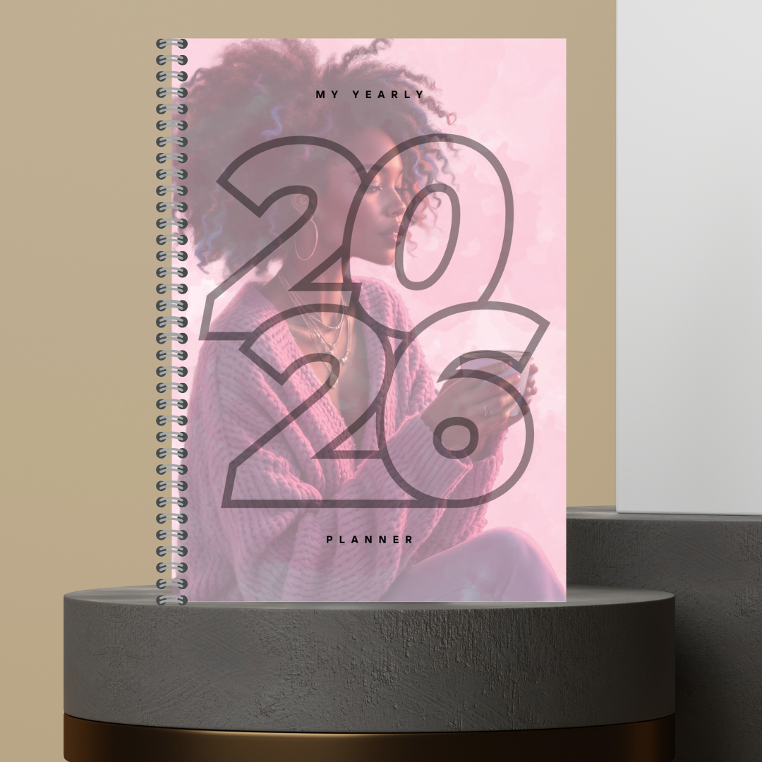 [Made to Order] 2026 Yearly Planner with Monthly Overview + Weekly Planner +Bill Tracker + Budget Planner and Notes Matte Finish Hard Cover