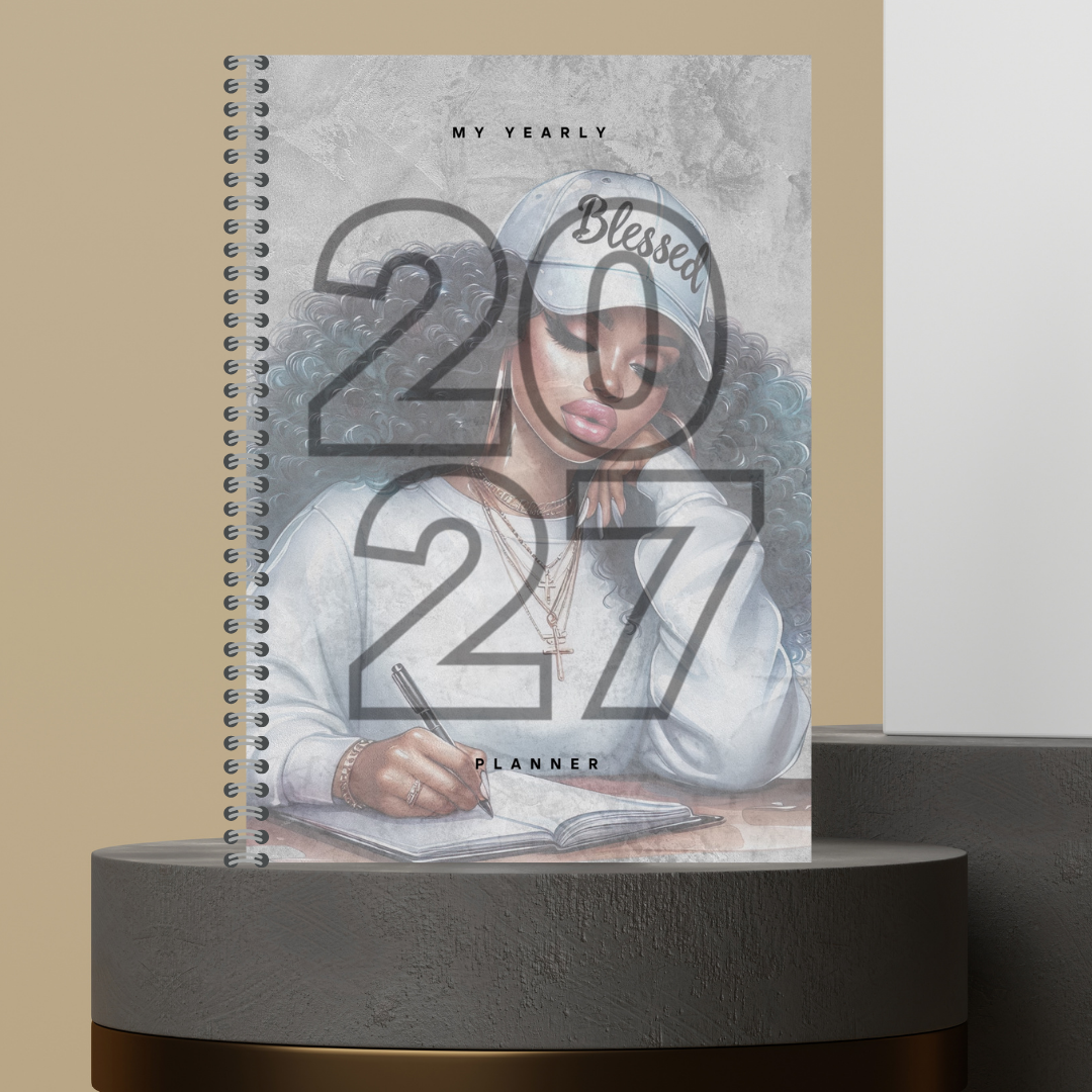 [Made to Order] My 2027 Yearly Planner | Weekly & Monthly Planner | Undated | Goal & Productivity Planner | Hardcover Wired Planner