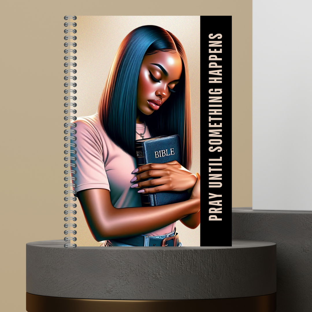 58. 2026 P.U.S.H. Pray Until Something Happens Prayer Journal Matte Hard Cover 120 Pages Spiral Bound Notepad for Spiritual Growth Encourages Consistent Prayer