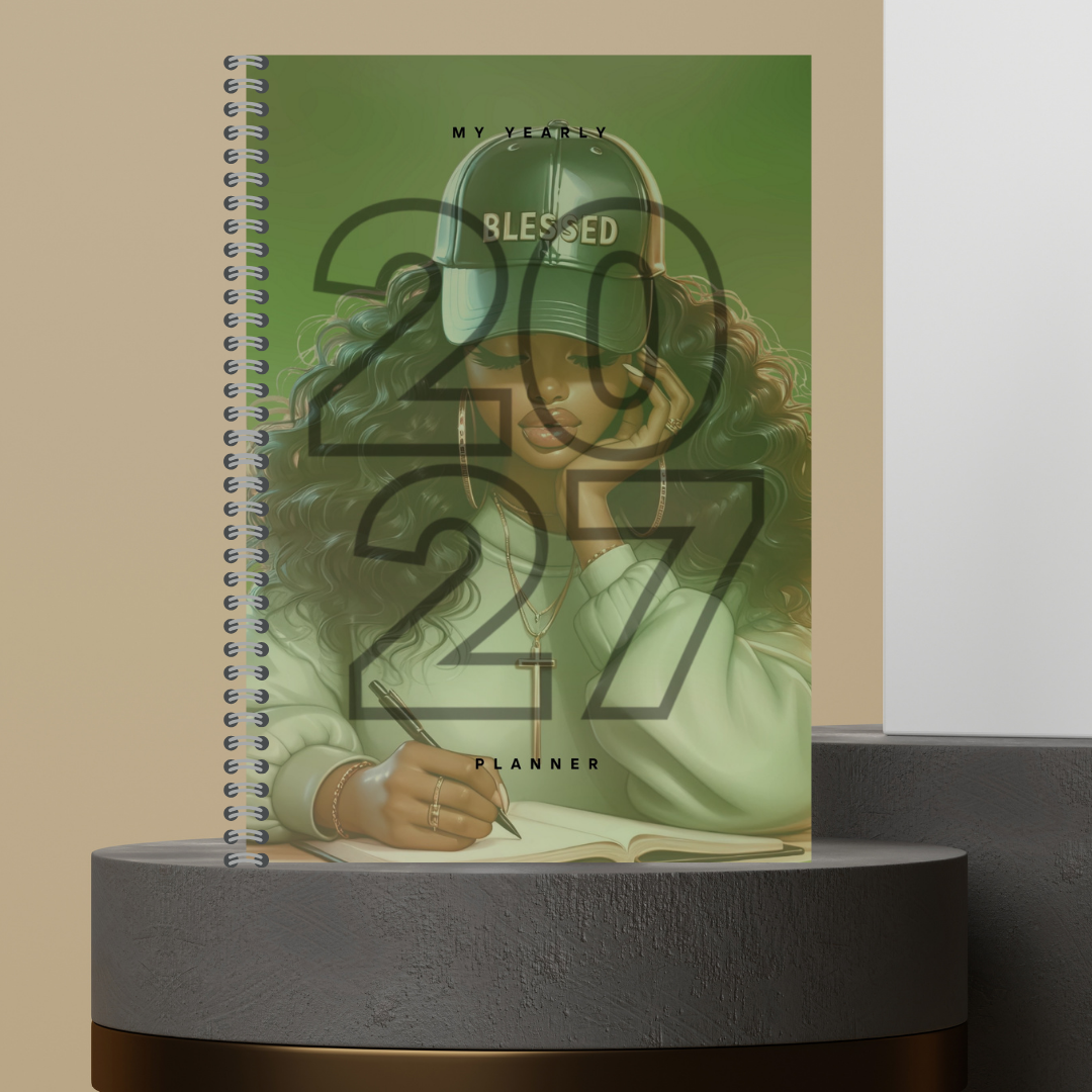 [Made to Order] My 2027 Yearly Planner | Weekly & Monthly Planner | Undated | Goal & Productivity Planner | Hardcover Wired Planner
