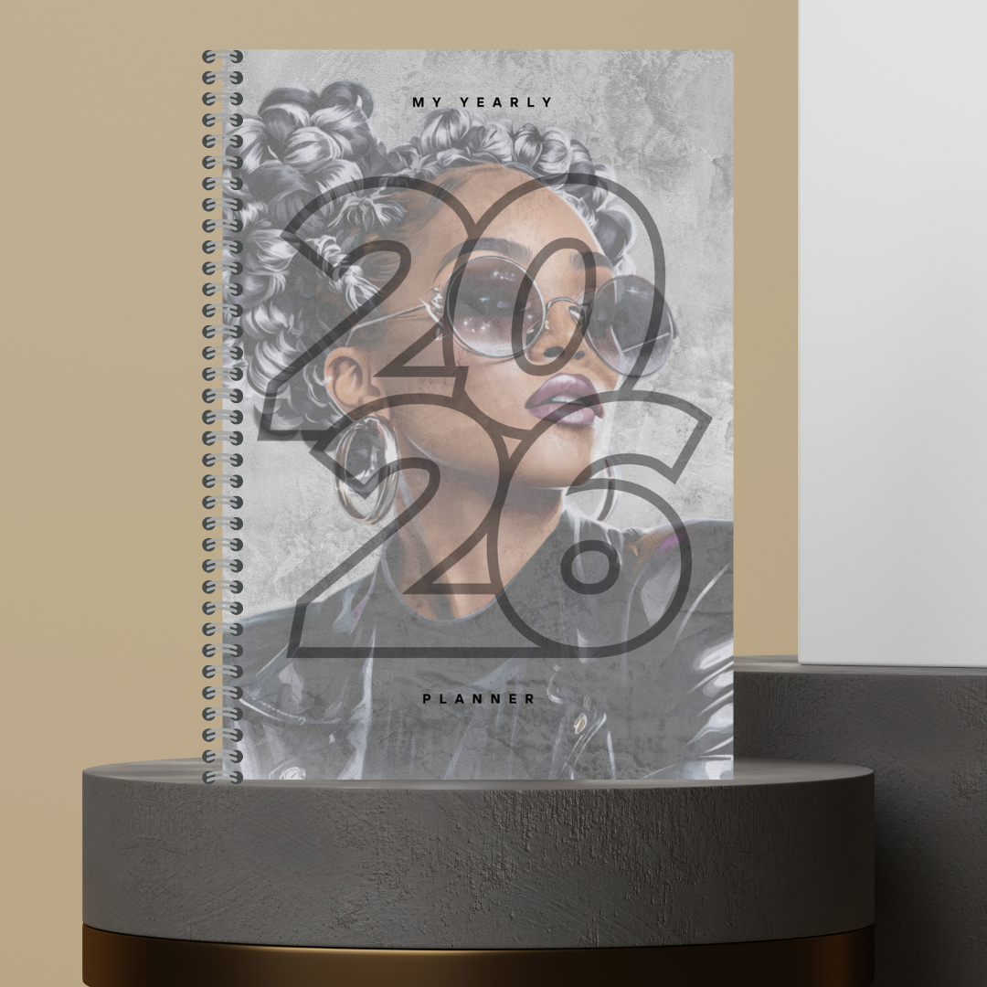 [Made to Order] 2026 Yearly Planner with Monthly Overview + Weekly Planner +Bill Tracker + Budget Planner and Notes Matte Finish Hard Cover