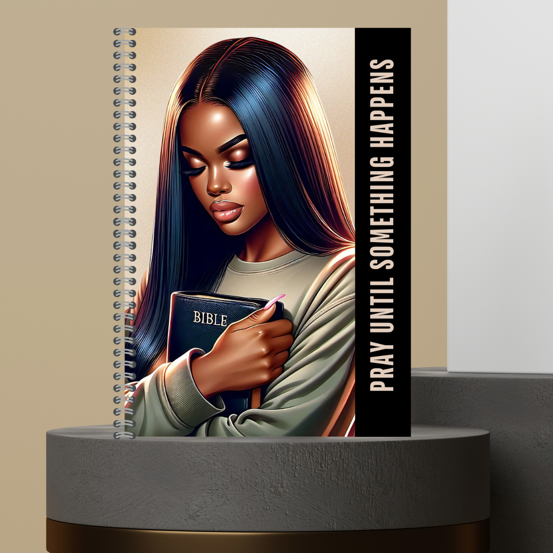 58. 2026 P.U.S.H. Pray Until Something Happens Prayer Journal Matte Hard Cover 120 Pages Spiral Bound Notepad for Spiritual Growth Encourages Consistent Prayer