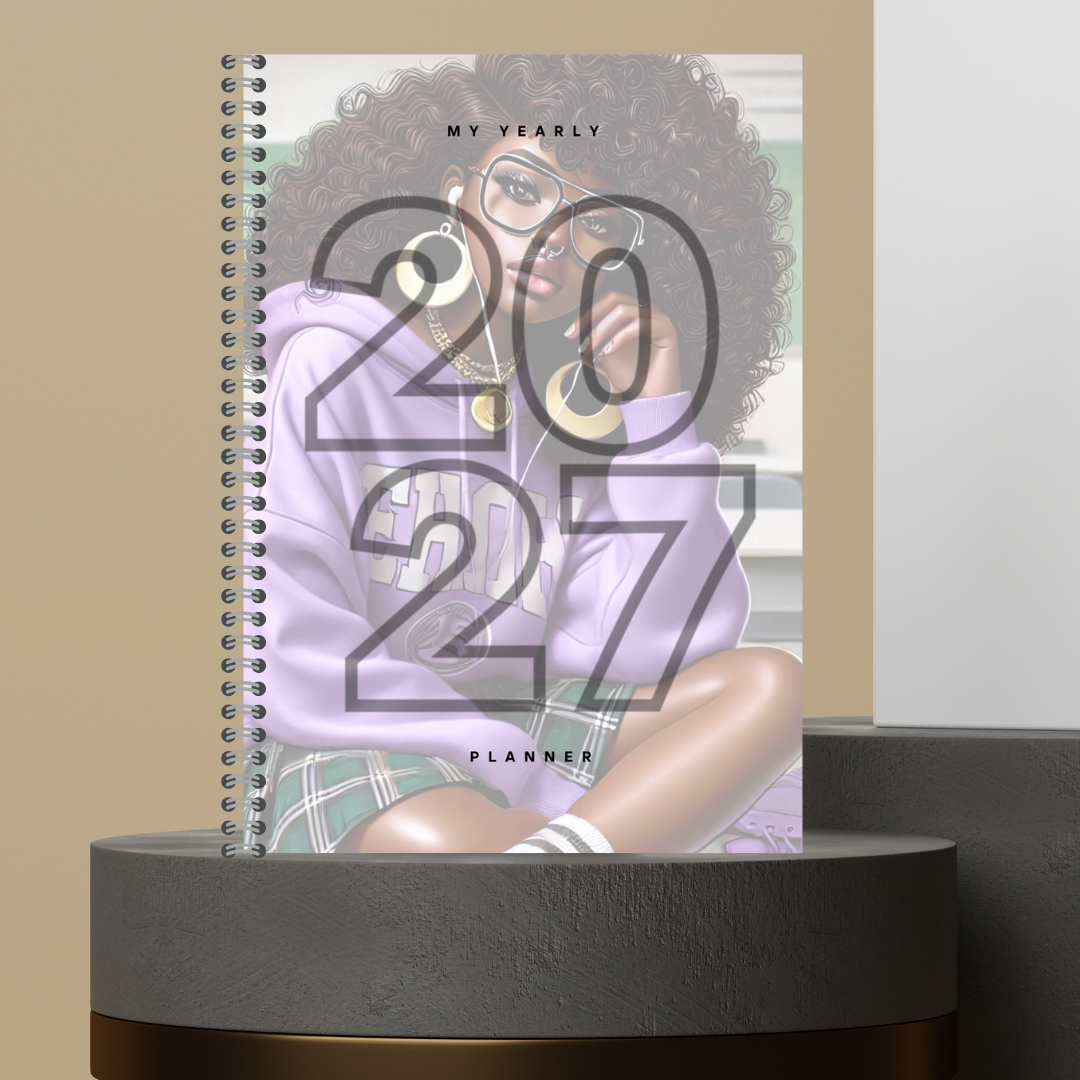 [Made to Order] My 2027 Yearly Planner | Weekly & Monthly Planner | Undated | Goal & Productivity Planner | Hardcover Wired Planner