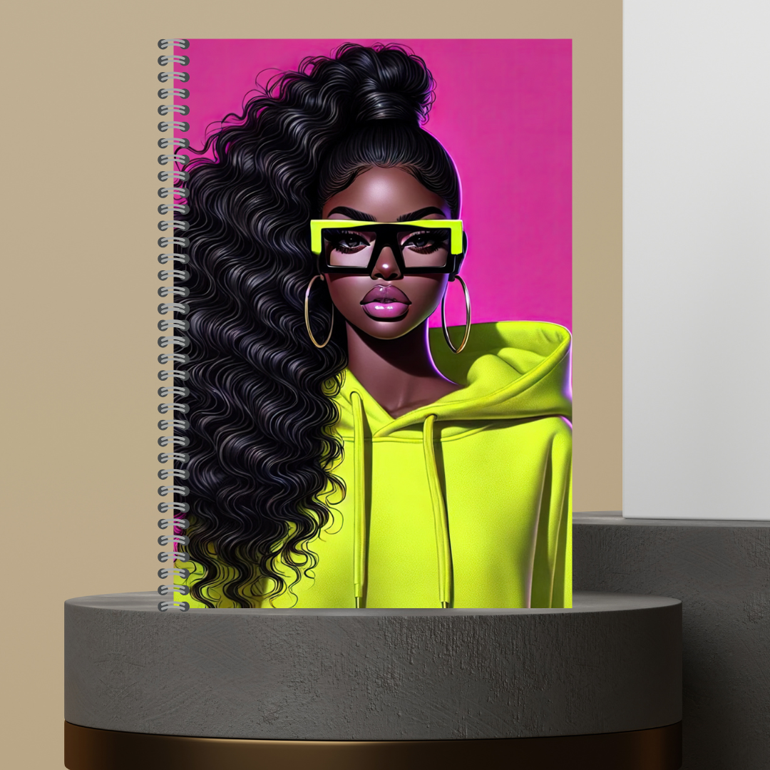 Made to Order Glasses Girlies Character Journal with Lined Paper - Customizable Design, Ideal for Writing and Personalization