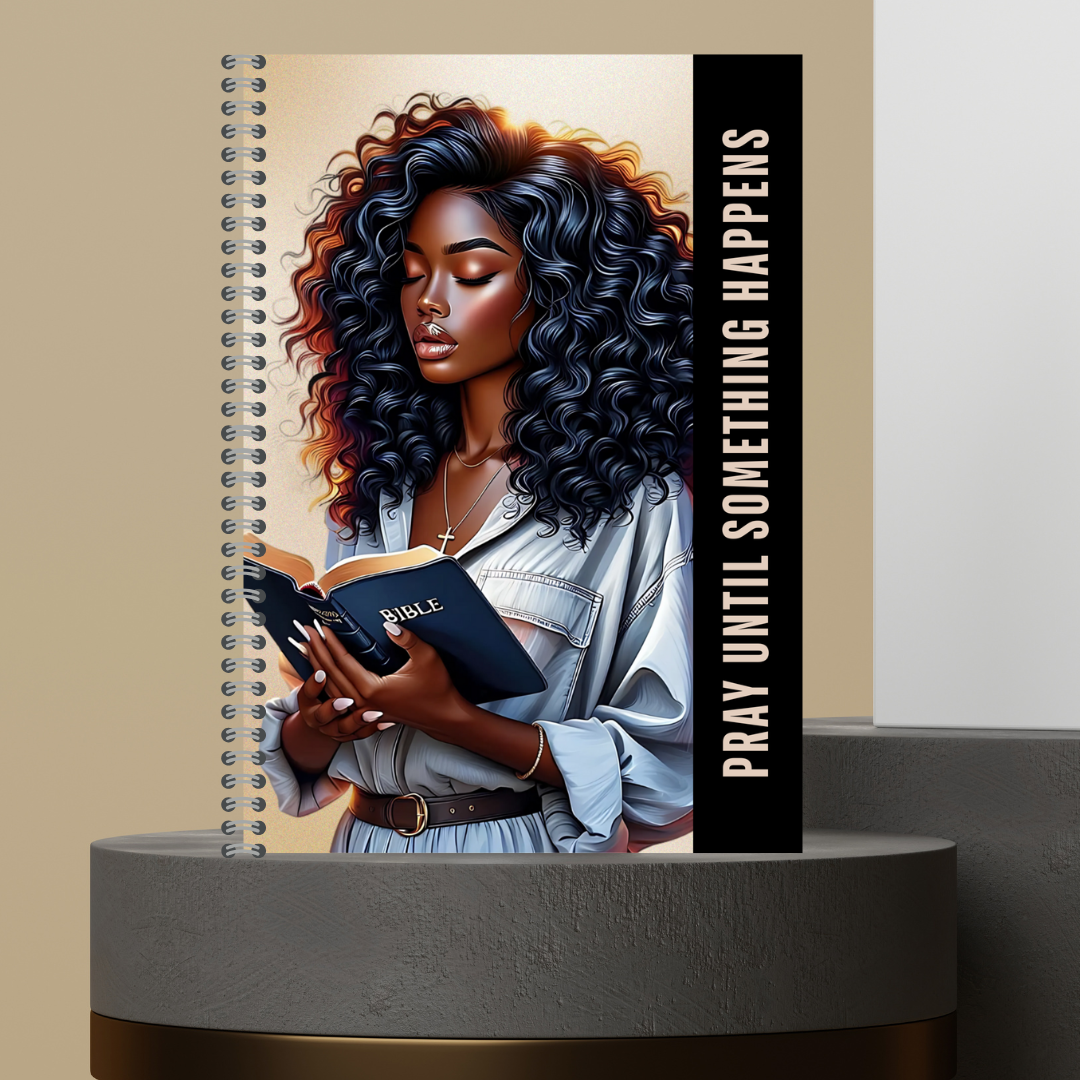 58. 2026 P.U.S.H. Pray Until Something Happens Prayer Journal Matte Hard Cover 120 Pages Spiral Bound Notepad for Spiritual Growth Encourages Consistent Prayer