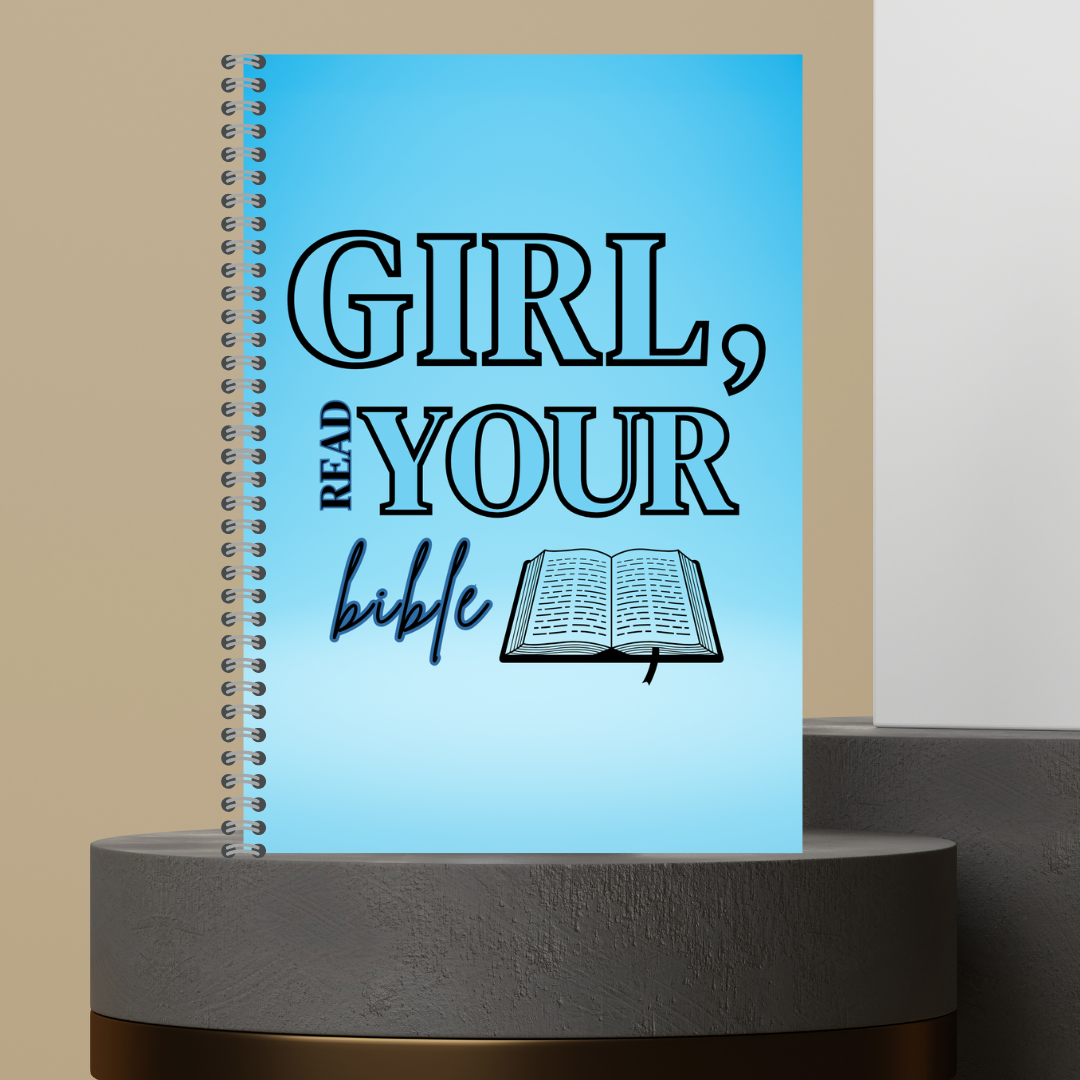61.  [Made to Order] 2026 Girl Read Your Bible Bible Study Notes Journal - Hardcover Spiral Notebook with 120 Pages for Spiritual Journey