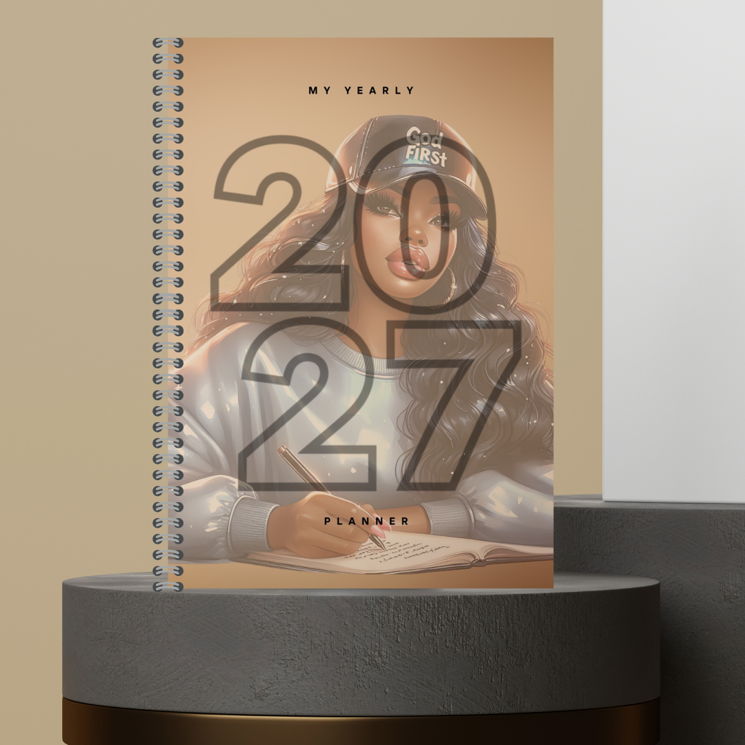 [Made to Order] My 2027 Yearly Planner | Weekly & Monthly Planner | Undated | Goal & Productivity Planner | Hardcover Wired Planner