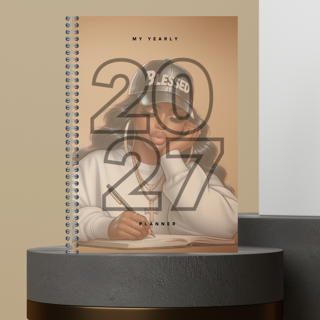 [Made to Order] My 2027 Yearly Planner | Weekly & Monthly Planner | Undated | Goal & Productivity Planner | Hardcover Wired Planner