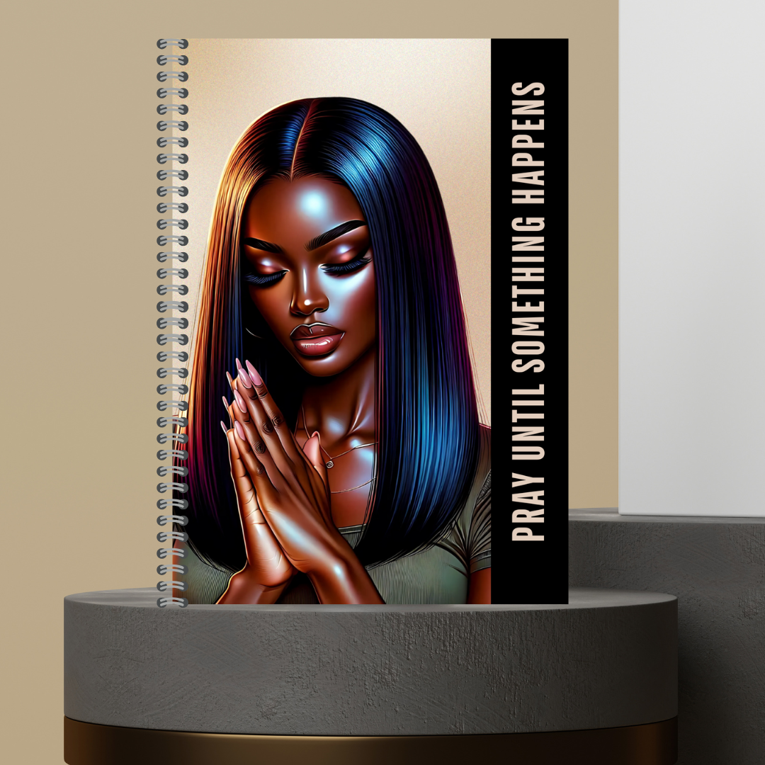 58. 2026 P.U.S.H. Pray Until Something Happens Prayer Journal Matte Hard Cover 120 Pages Spiral Bound Notepad for Spiritual Growth Encourages Consistent Prayer