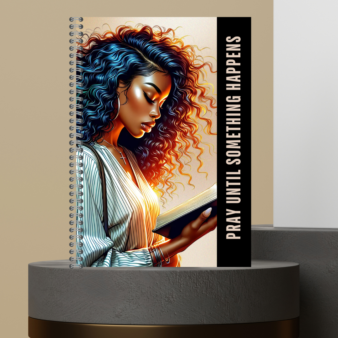 58. 2026 P.U.S.H. Pray Until Something Happens Prayer Journal Matte Hard Cover 120 Pages Spiral Bound Notepad for Spiritual Growth Encourages Consistent Prayer