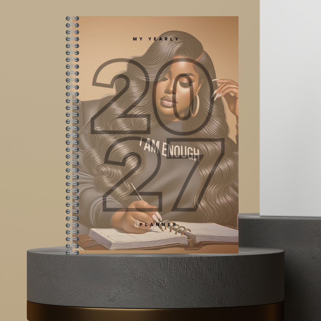 [Made to Order] My 2027 Yearly Planner | Weekly & Monthly Planner | Undated | Goal & Productivity Planner | Hardcover Wired Planner