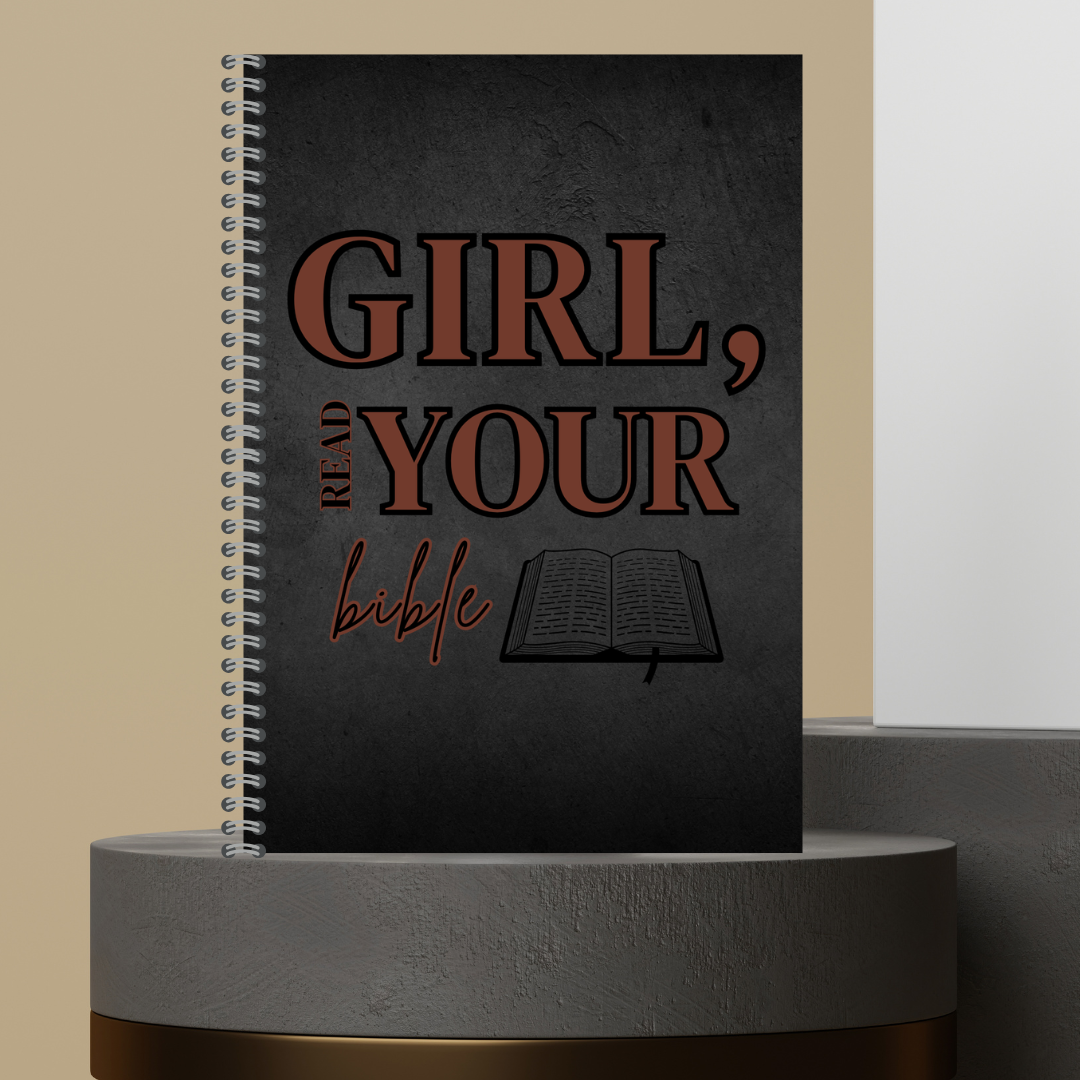 61.  [Made to Order] 2026 Girl Read Your Bible Bible Study Notes Journal - Hardcover Spiral Notebook with 120 Pages for Spiritual Journey