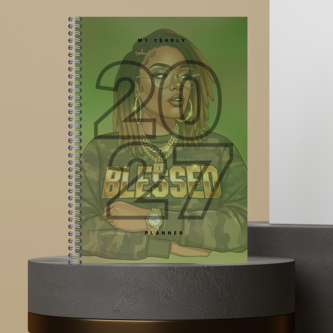 [Made to Order] My 2027 Yearly Planner | Weekly & Monthly Planner | Undated | Goal & Productivity Planner | Hardcover Wired Planner