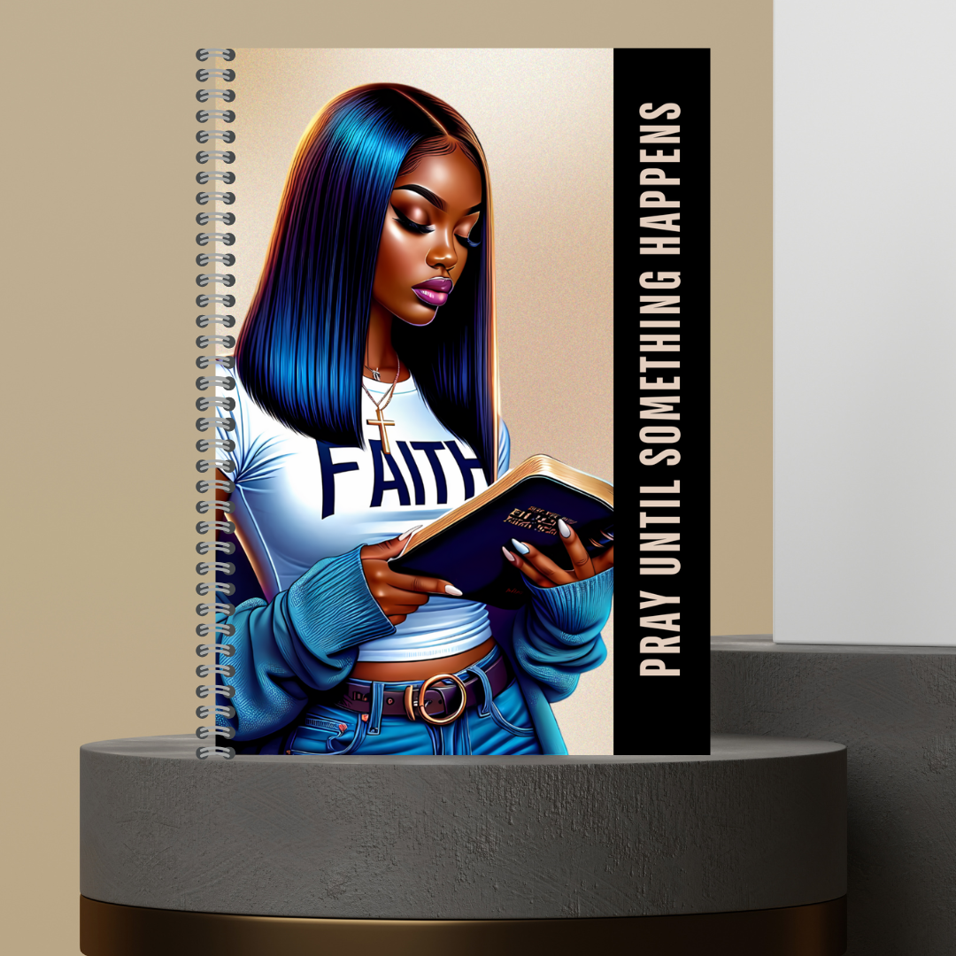 58. 2026 P.U.S.H. Pray Until Something Happens Prayer Journal Matte Hard Cover 120 Pages Spiral Bound Notepad for Spiritual Growth Encourages Consistent Prayer