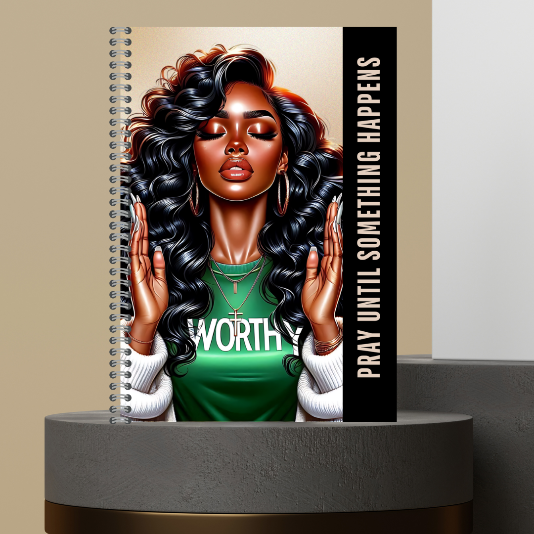 58. 2026 P.U.S.H. Pray Until Something Happens Prayer Journal Matte Hard Cover 120 Pages Spiral Bound Notepad for Spiritual Growth Encourages Consistent Prayer