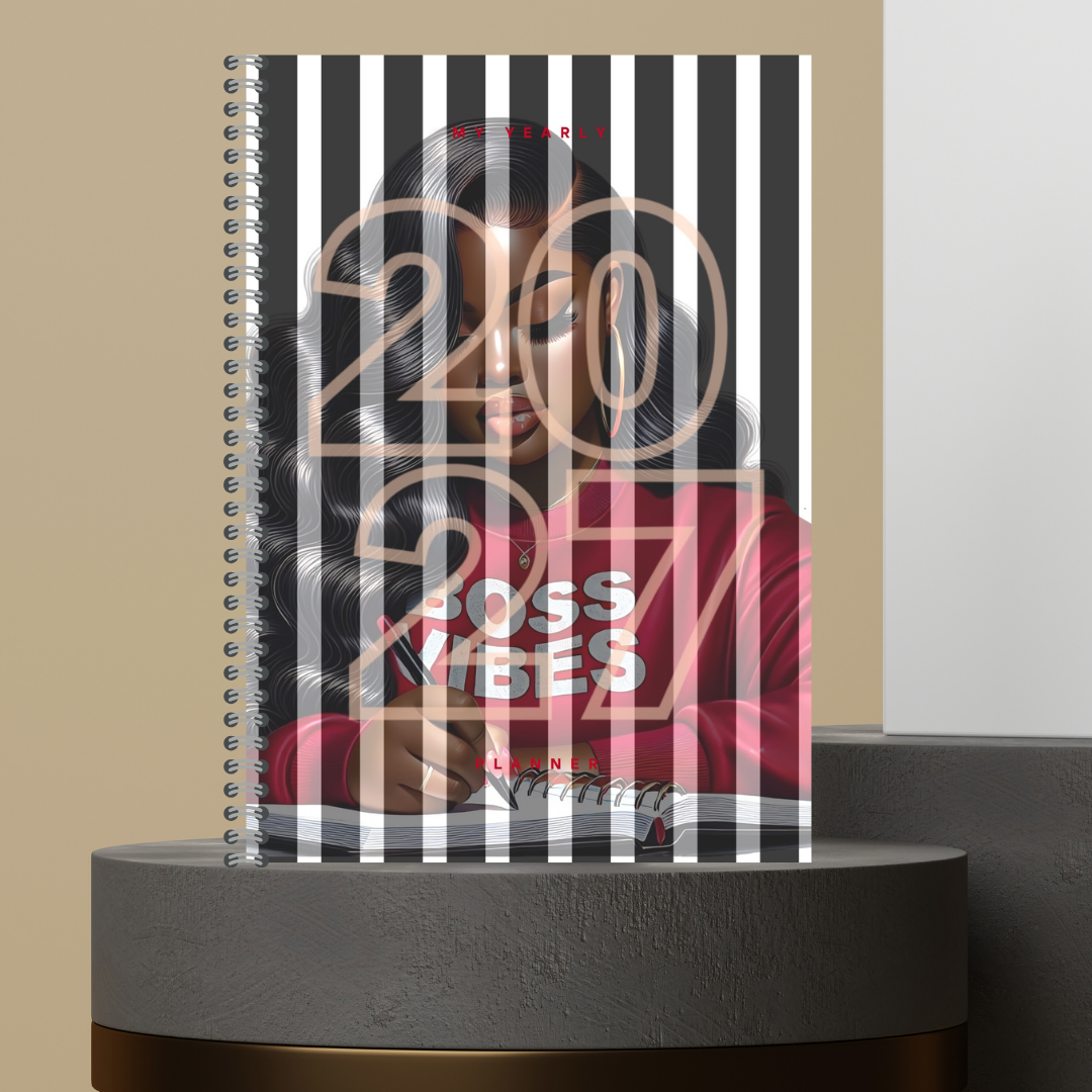 [Made to Order] My 2027 Yearly Planner | Weekly & Monthly Planner | Undated | Goal & Productivity Planner | Hardcover Wired Planner