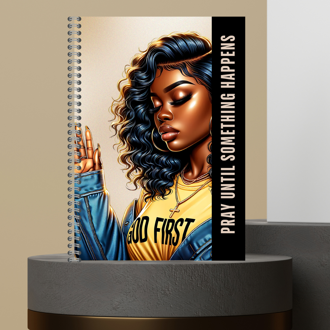 58. 2026 P.U.S.H. Pray Until Something Happens Prayer Journal Matte Hard Cover 120 Pages Spiral Bound Notepad for Spiritual Growth Encourages Consistent Prayer