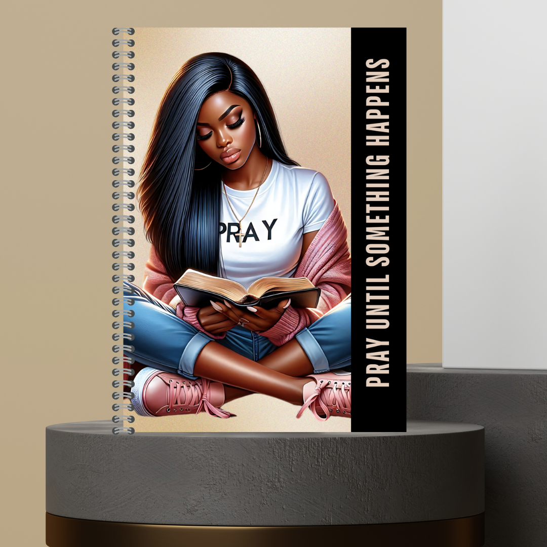 58. 2026 P.U.S.H. Pray Until Something Happens Prayer Journal Matte Hard Cover 120 Pages Spiral Bound Notepad for Spiritual Growth Encourages Consistent Prayer