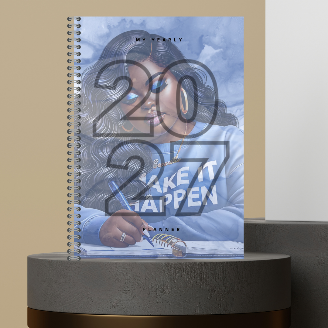 [Made to Order] My 2027 Yearly Planner | Weekly & Monthly Planner | Undated | Goal & Productivity Planner | Hardcover Wired Planner