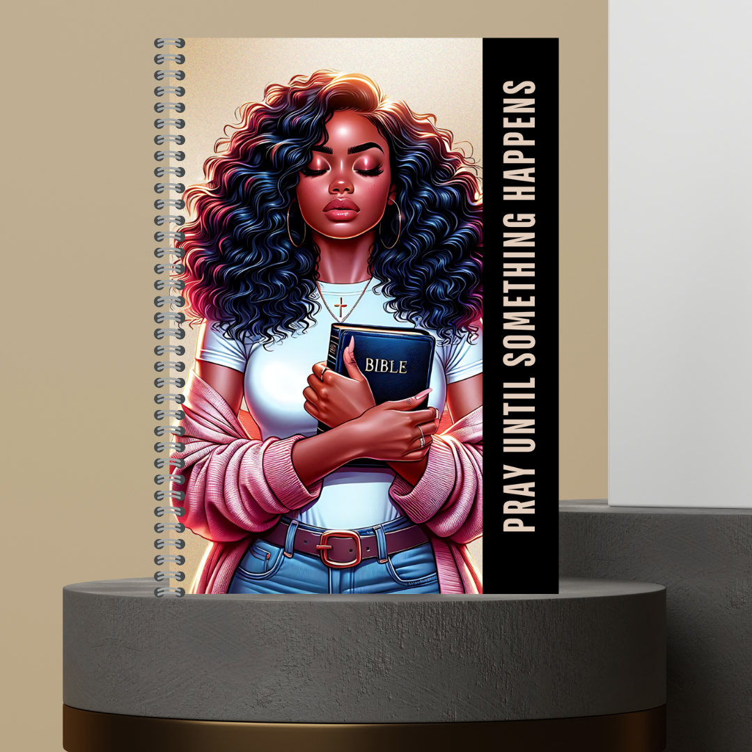 58. 2026 P.U.S.H. Pray Until Something Happens Prayer Journal Matte Hard Cover 120 Pages Spiral Bound Notepad for Spiritual Growth Encourages Consistent Prayer
