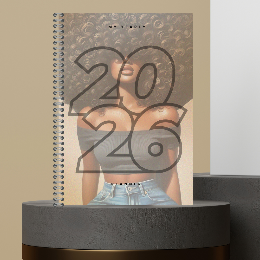 [Made to Order] 2026 Yearly Planner with Monthly Overview + Weekly Planner +Bill Tracker + Budget Planner and Notes Matte Finish Hard Cover