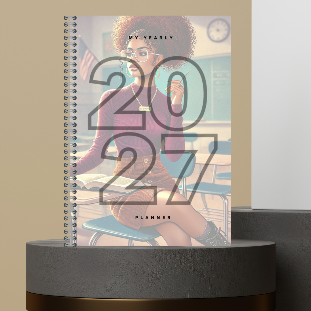 [Made to Order] My 2027 Yearly Planner | Weekly & Monthly Planner | Undated | Goal & Productivity Planner | Hardcover Wired Planner