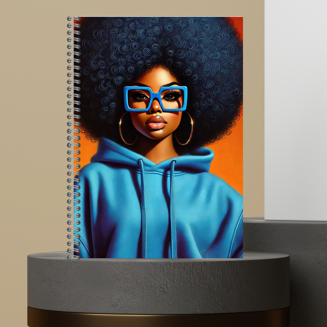 Made to Order Glasses Girlies Character Journal with Lined Paper - Customizable Design, Ideal for Writing and Personalization